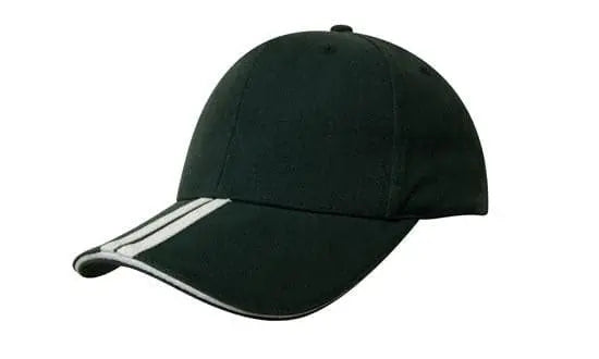 Headwear Bhc 2 Stripe Peak & Sandwich Cap X12 - 4074 Metro Workwear.